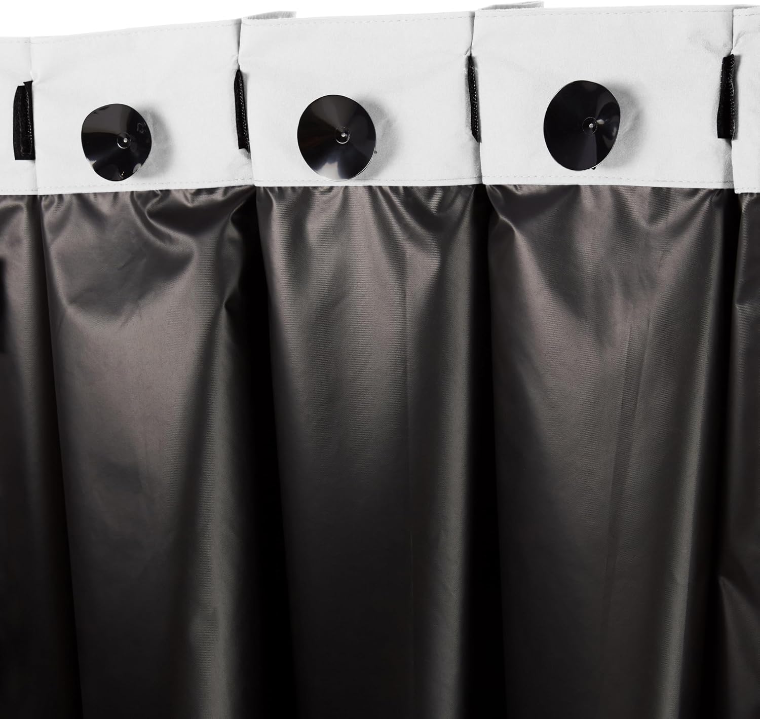 Amazon Basics Portable Blackout Curtain Shade with Suction Cups, Noise Reducing, Energy Saving, 50"W x 78"L, White, 2-Pack