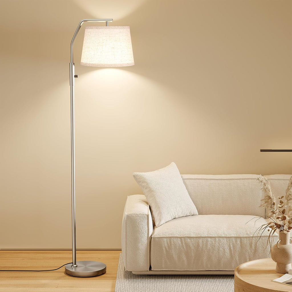 SUNMORY Floor Lamps for Living Room, 9W Bulb Included, Lamp for Bedroom with Adjust Head, Standing Lamp with Rotary Switch, 0-100%…