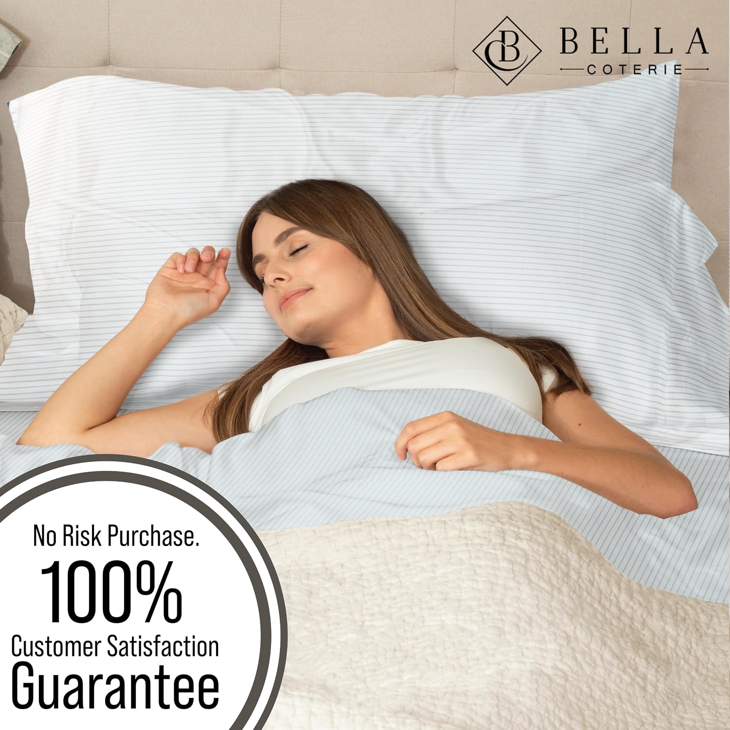 Bella Coterie Luxury Bamboo Viscose King Size Sheet Set | 100% Organically Grown | Ultra Soft | Cooling for Hot Sleepers | 18" Deep…
