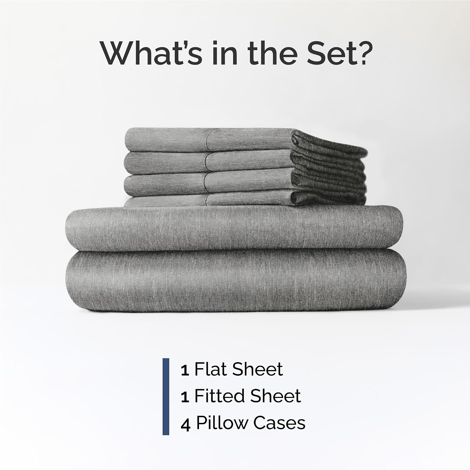 Full 6 Piece Sheet Set - Comfy, Breathable & Cooling - Soft Hotel Luxury Bedding for Women, Men, Kids, Teens and Children - 1 Flat & 1…