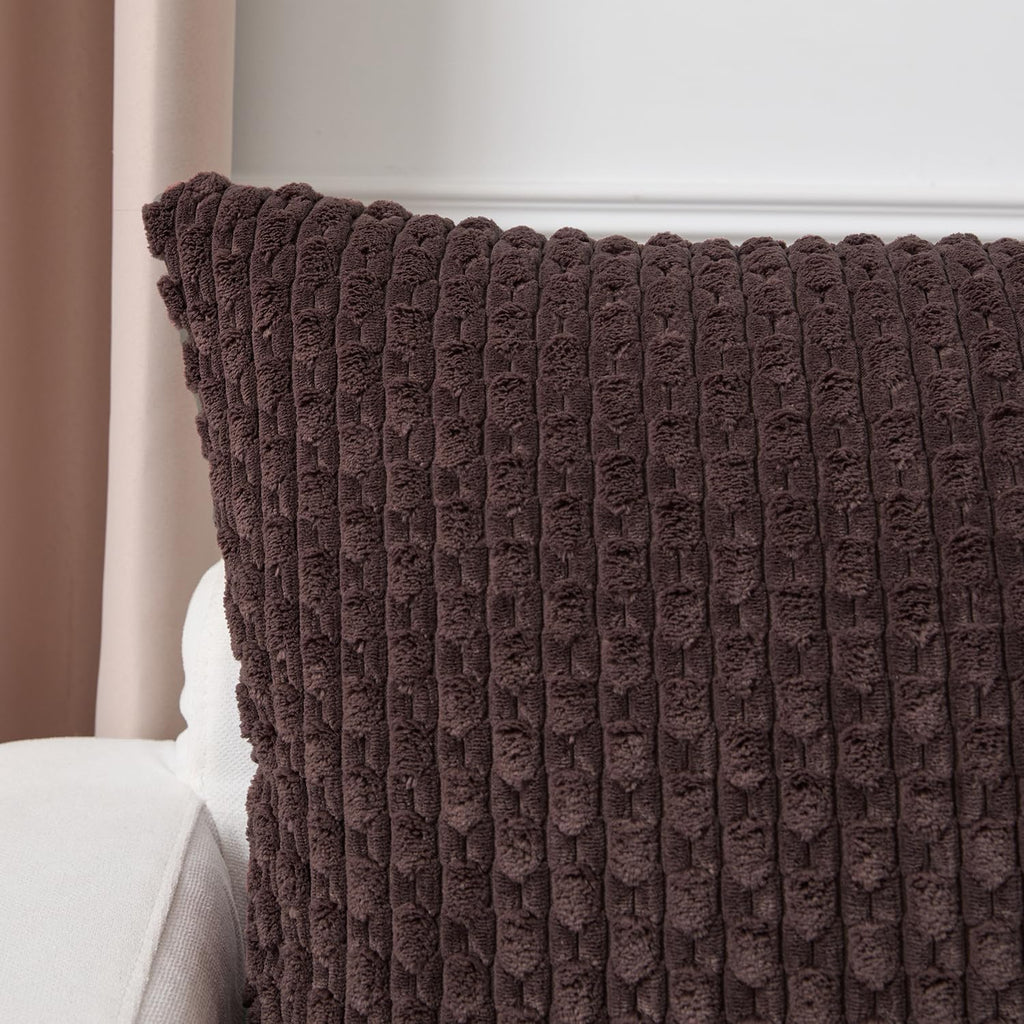 KevinTextile Kevin Textile 20x54 Inch Long Body Lumbar 1 Pack Boho Decorative Throw Pillow Cover Soft Striped Corduroy Rectangle Cushion Ca…