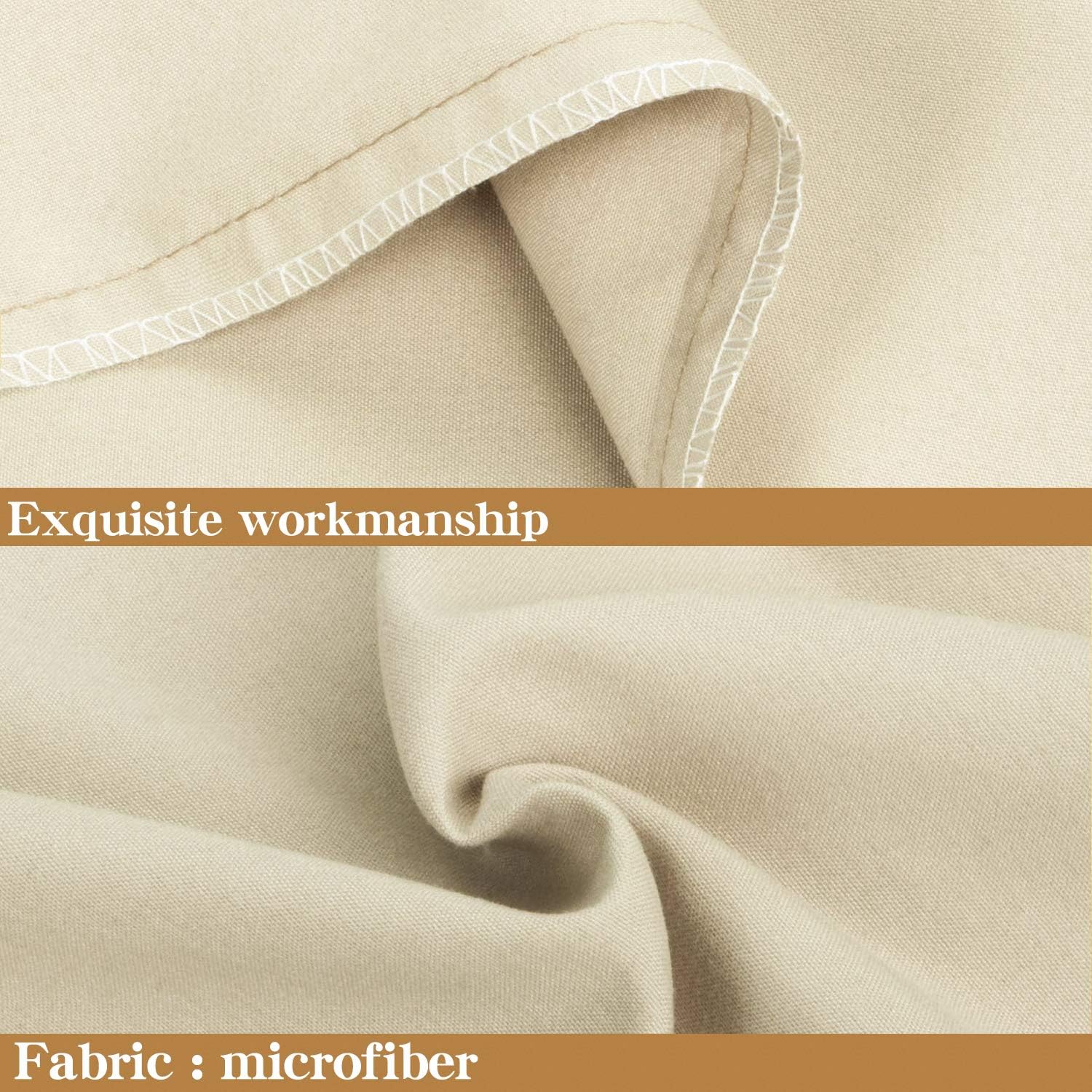 Ntbay King Pillowcase Set - 2 Pack Brushed Microfiber 20x40 Pillowcases - Soft, Wrinkle-Free, Fade-Resistant, Stain-Resistant, Light Taupe…