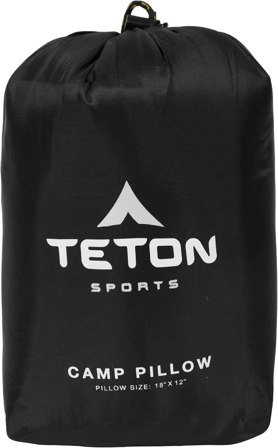 Teton Sports Camp Pillow; Great for Travel, Camping and Backpacking; Washable, Black 1 Count Cotton Black