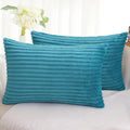 SimmoreHomeDecor Simmore Decorative Summer Throw Pillow Covers 12x20 Set of 2, Soft Natural Plush Flannel Double-Sided Fluffy Lumbar Pillow…