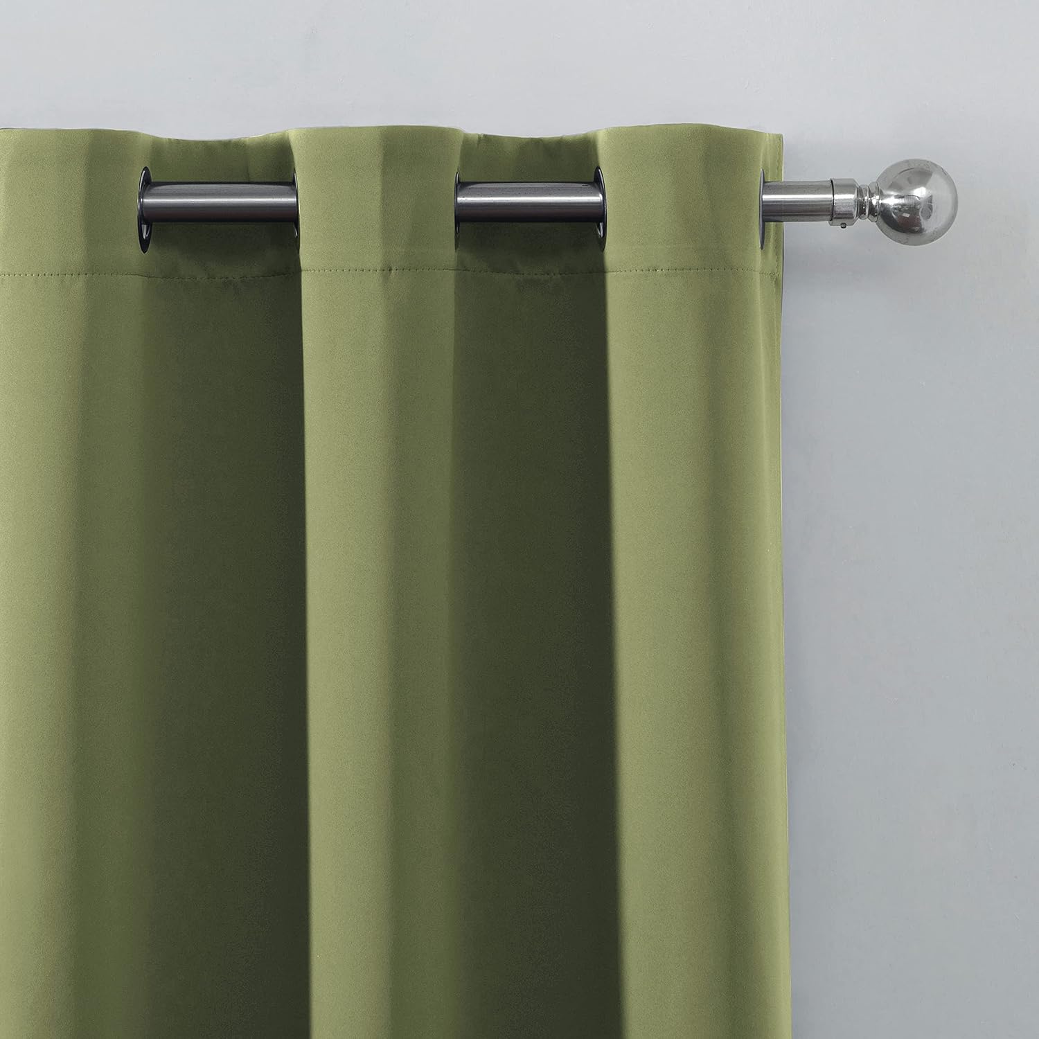 Lemomo Oilve Green Blackout Curtains 38 x 54 Inch Length/Set of 2 Curtain Panels/Thermal Insulated Room Darkening Blackout Curtains 54 Inch…