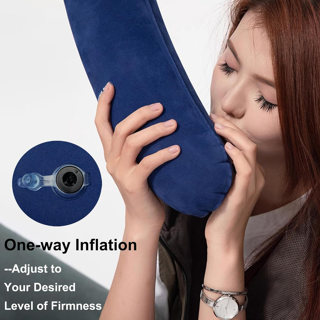 Inflatable Neck Pillow for Traveling on Plane, Inflatable Travel Pillows for Airplanes, Kids Body Pillow, Kids Neck Pillows for Travel…