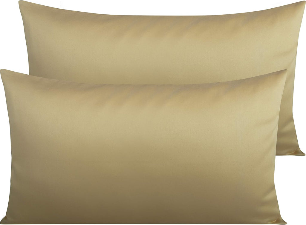 NTBAY Egyptian Cotton King Pillowcases - Set of 2, 500 Thread Count Cotton Pillowcases - Soft and Breathable Envelope Closure Pillow…