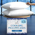 SLEEPHORIA Cooling Pillow Cases - BreezeWeave Standard Size Set of 2 Pillowcases for Hot Sleepers & Cool, Deep Rest - Cloud Soft, Si…