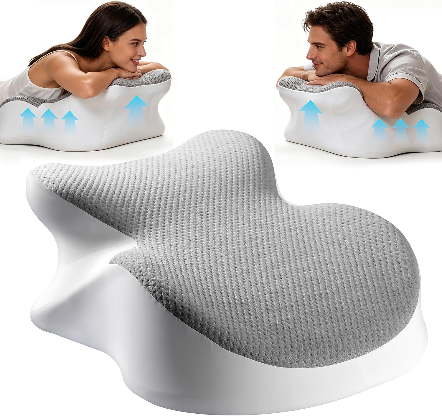 FamiCare X-Large Memory Multi-Purpose Pillow - 9-in-1 Body Positioner for Reading, Gaming, Side Sleeping, Raising Hips, Ergonomic Comfort S…
