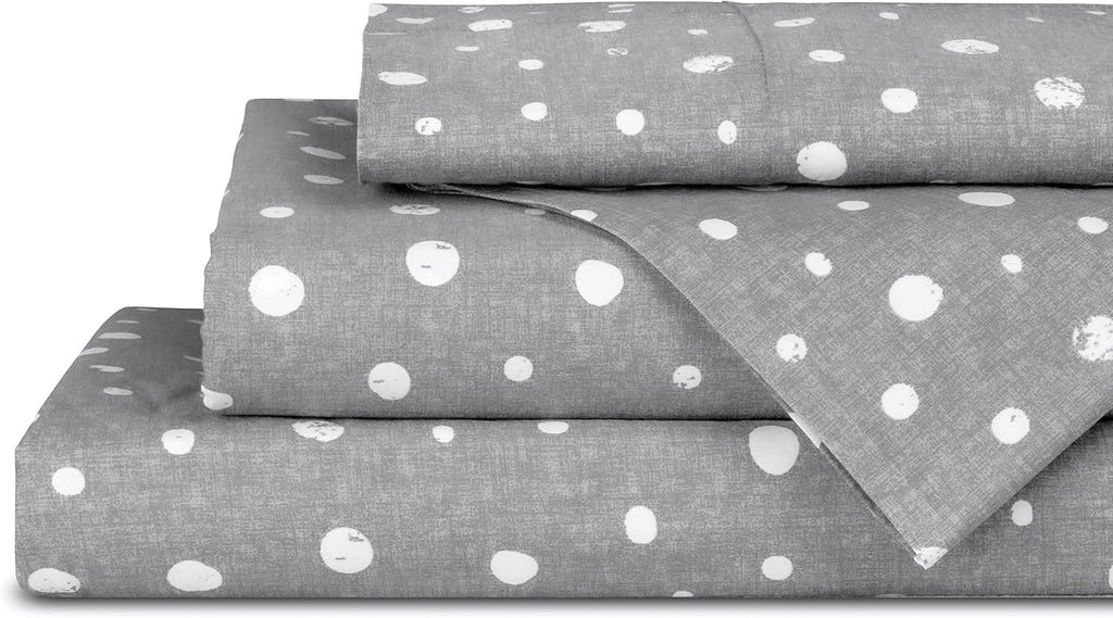 Linen Home Cotton Lyocell Blend Percale Sheet Set Full Size - 4 Piece Deep Pocket Bedding, Pre-Washed & Shrunk, Crisp Cooling Fabric…