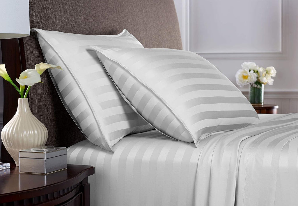 PureBamboo Pure Bamboo Full Sheets, Genuine 100% Organic Viscose Derived from Bamboo Bed Sheet Set, Luxuriously Soft & Cooling, Double Stit…