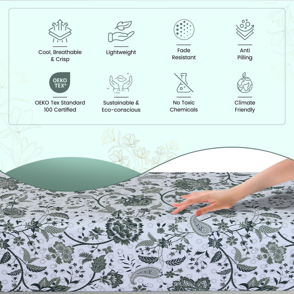 Featherstitchnewyork Feather & Stitch Softest 100% Cotton Sheets, 300 Thread Count Percale Weave Bedding, 16" Deep Pocket, Cooling Sheets,…
