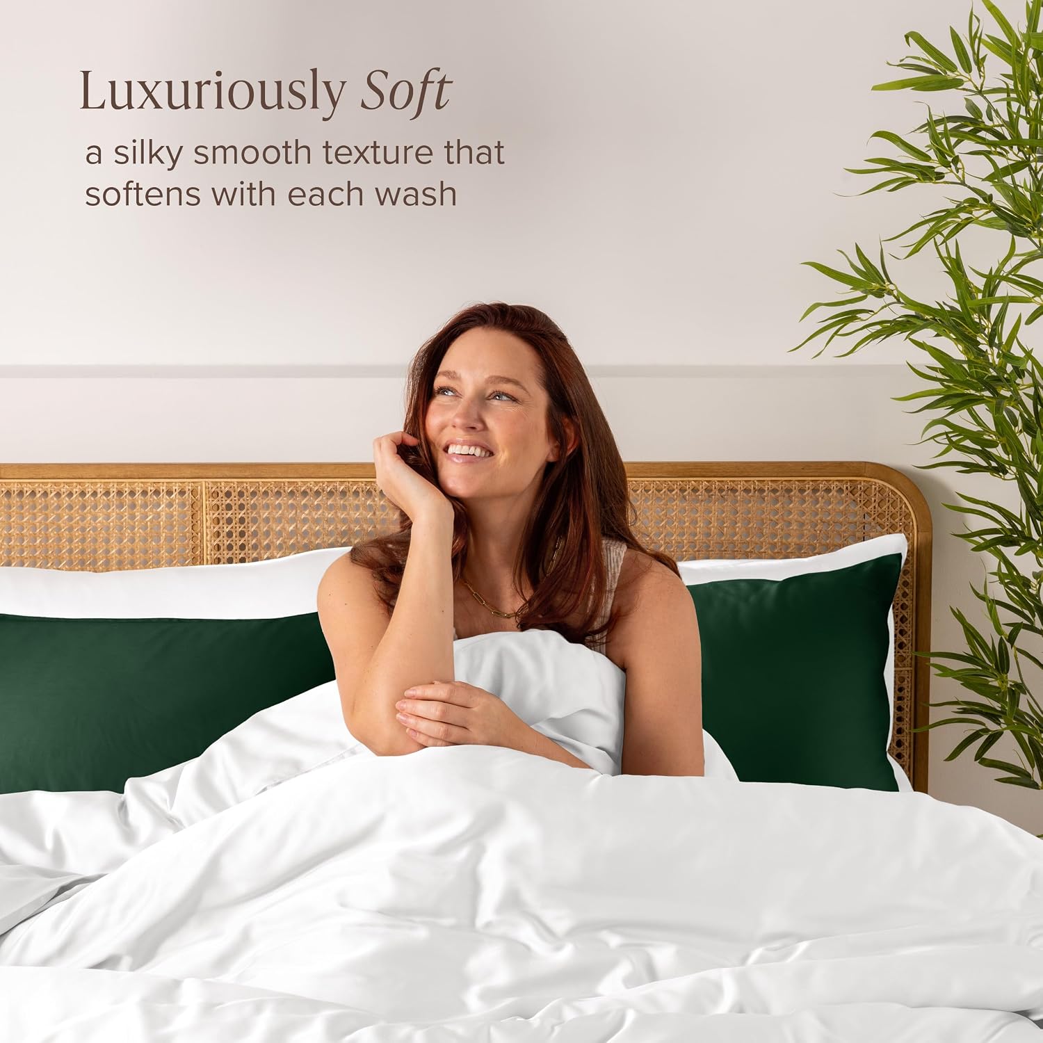 BareHome Bare Home 100% Rayon Made from Bamboo Luxury Body Size Cooling Pillowcase - Breathable - Easy Fit - Soft Bedding & Pillowcase (Bod…