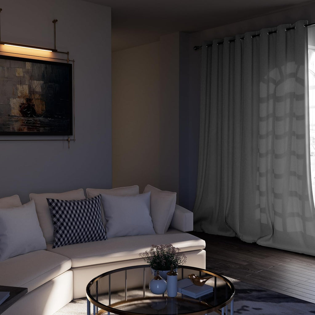 BGment Room Darkening Curtains 84 Inches Long - Grommet Thermal Insulated Drapes Window Treatment Curtains for Bedroom, 2 Panels, 52 x 84 I…