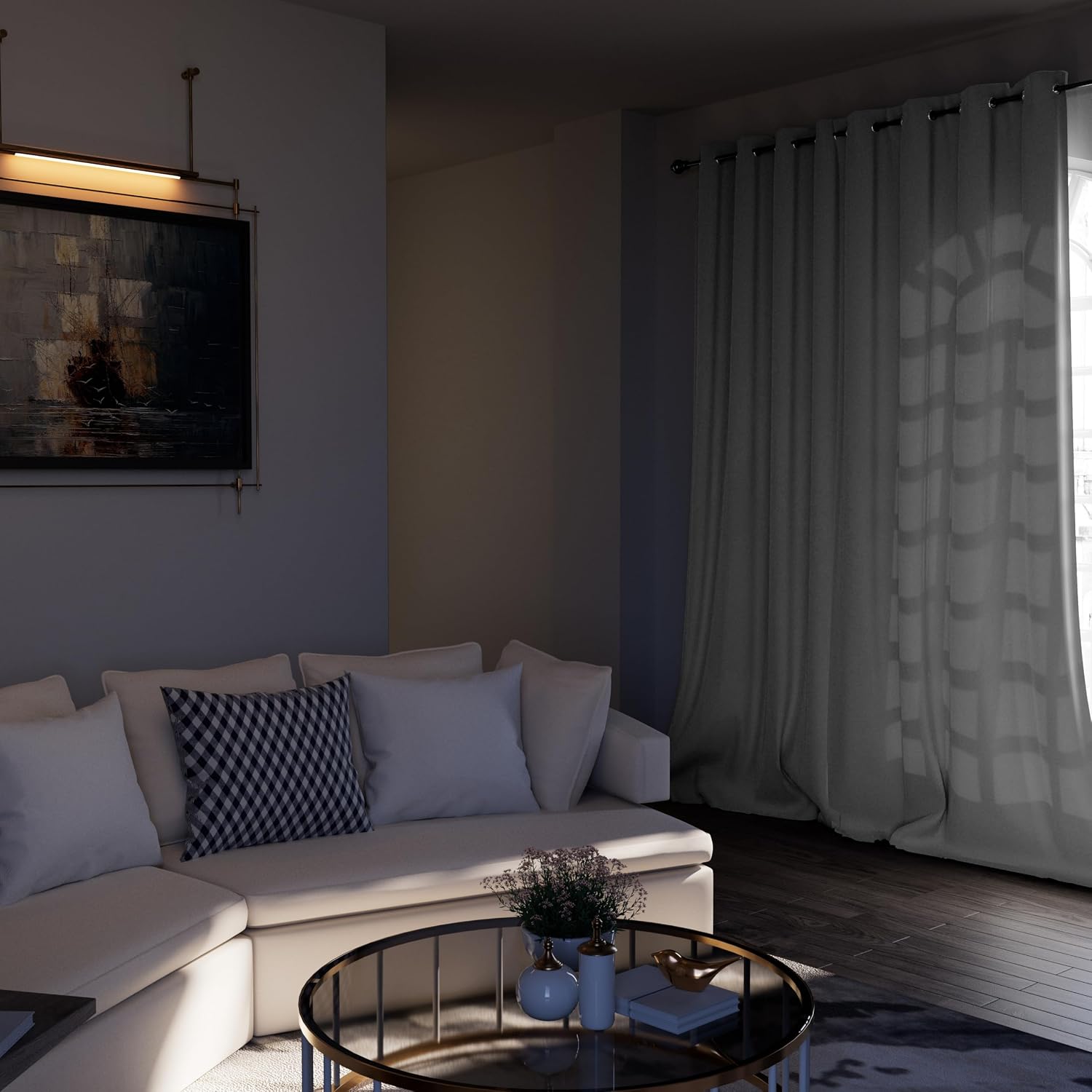 BGment Room Darkening Curtains 84 Inches Long - Grommet Thermal Insulated Drapes Window Treatment Curtains for Bedroom, 2 Panels, 52 x 84 I…