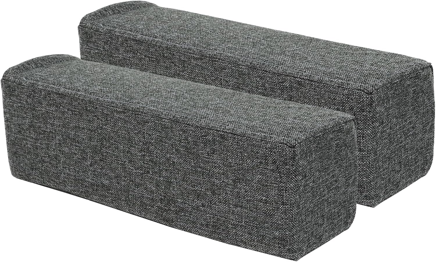 MMuteTouch 2 Pack Couch Arm Rest Pillow, 6''x6''x20'' Linen Cover, High Density Foam Armrest Cushion, Removable & Washable Elbow Support fo…