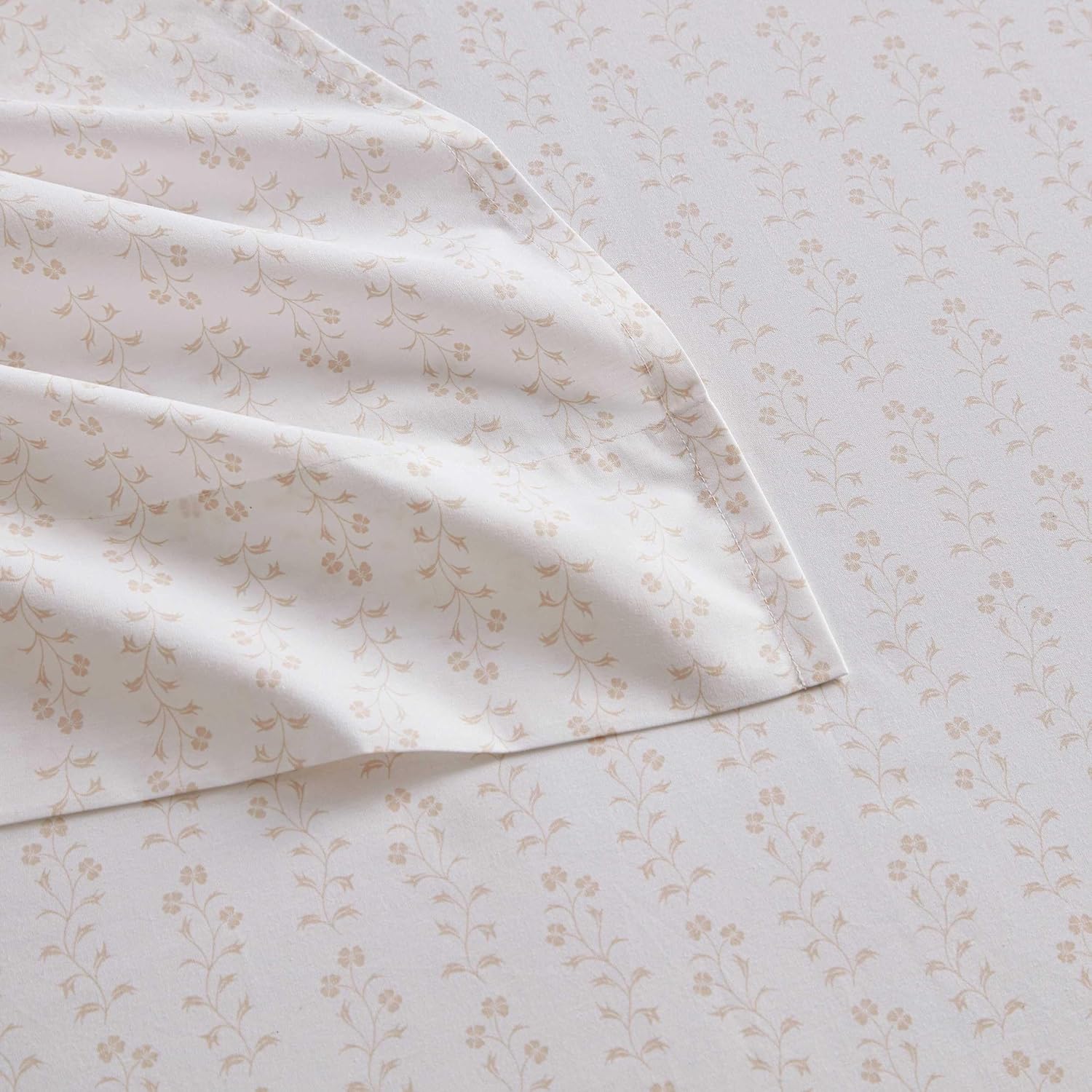 MarthaStewart Martha Stewart - Twin Size Sheets Set, Crisp & Tailored Cooling Sheets w/a Naturally Smooth Cotton Percale Lightweight Feel -…