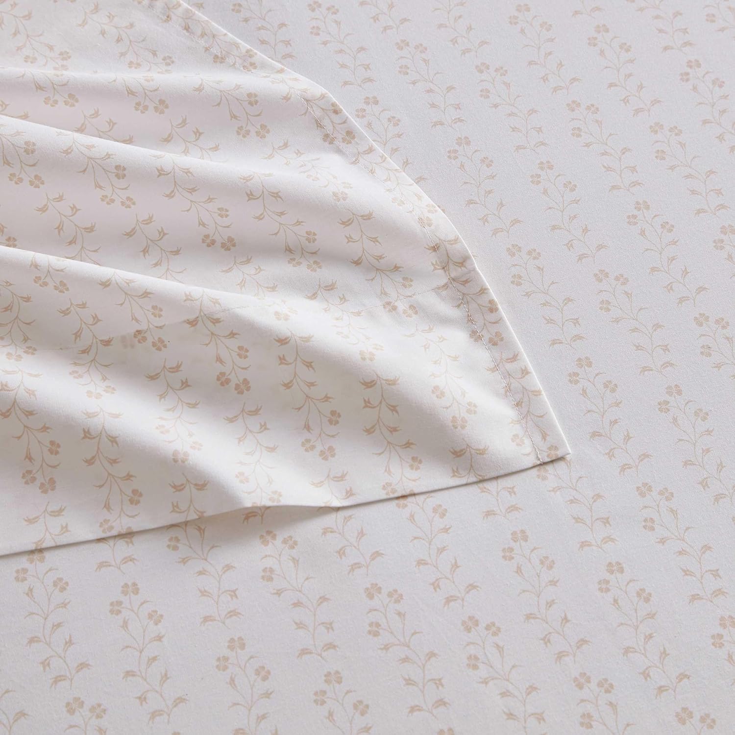 MarthaStewart Martha Stewart - Queen Size Sheets Set, Crisp & Tailored Cooling Sheets w/a Naturally Smooth Cotton Percale Lightweight Feel…