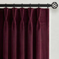 Drapenova 108 Inches Long Purple Velvet Curtains for Living Room Large Window Luxurious Vintage Room Darkening Pinch Pleated Curtain…