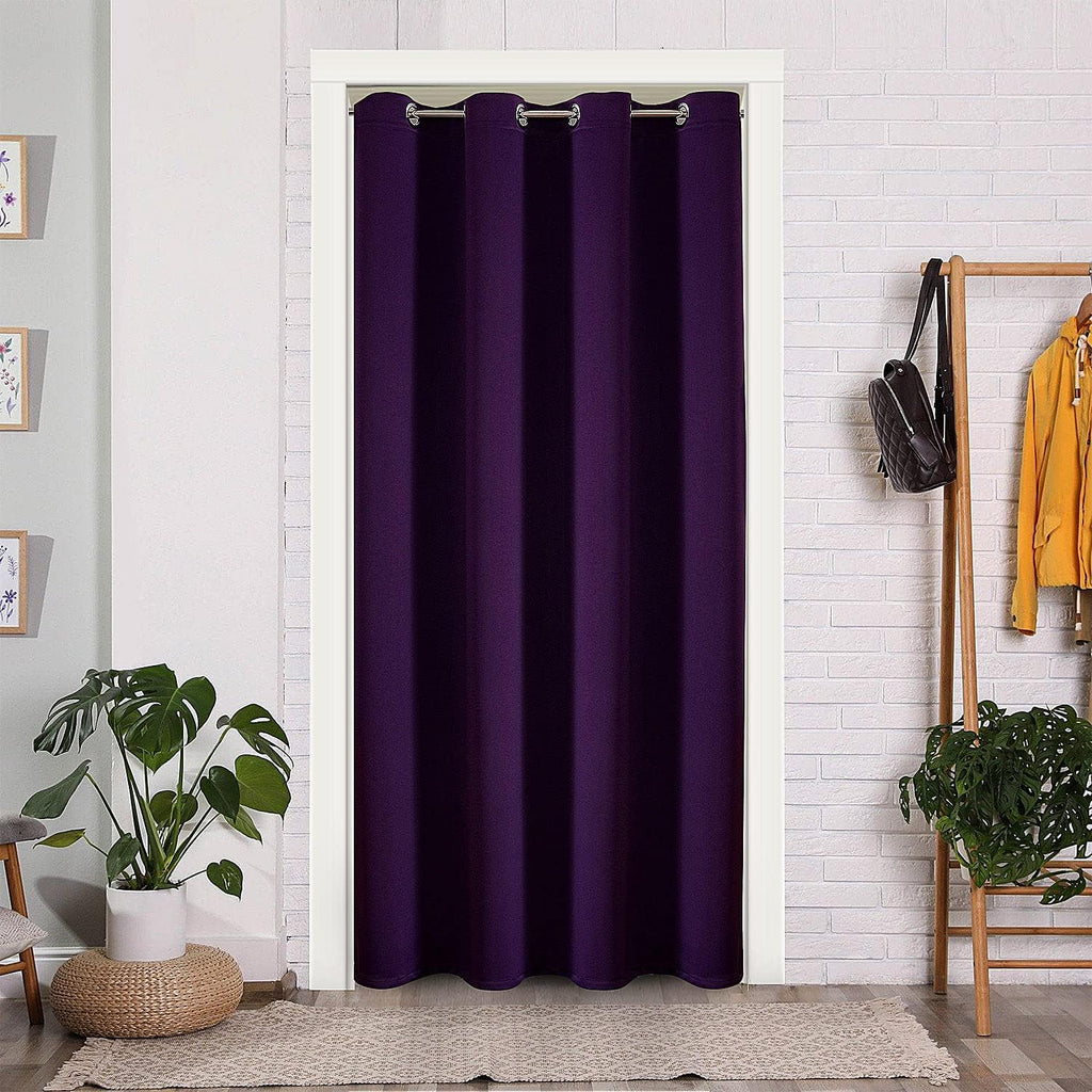 ChrisDowa Blackout Door Curtains for Doorway Privacy, Grommet Closet Curtains for Bedroom Closet Door, Thermal Insulated Doorway Cover Room…