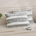 Chumerry Fuzzy Faux Fur Pillow Case Plush Shaggy Pillow Cover Plaid Check Texture Extra Soft Fluffy Faux Rabbit Fur Fabric Green Decorative…