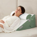 Ruqmuis 3PCS Wedge Pillow Set for After Surgery, Adjustable 9&12 Inch Bed Wedge Pillow for Sleeping, Incline Pillow Wedge for Headboard, Po…