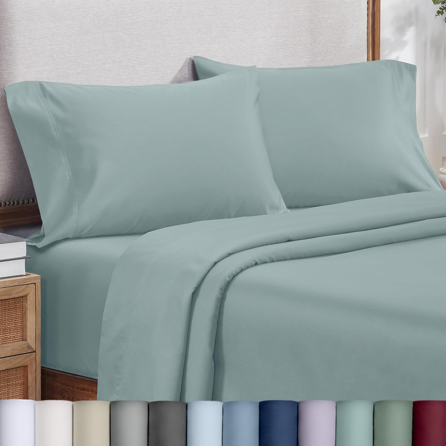 CaliforniaDesignDen California Design Den Heirloom Soft, Smooth & Thick Certified 800 Thread Count 100% Cotton Sateen, 2 Pillow Cases Stand…