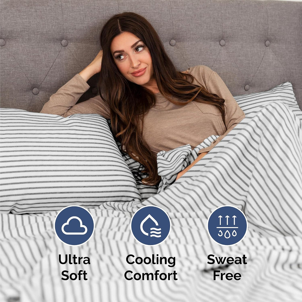 Cal King 6 Piece Sheet Set - Comfy, Breathable & Cooling - Soft Hotel Luxury Bedding for Women, Men, Kids, Teens & Children - 1 Flat & 1…
