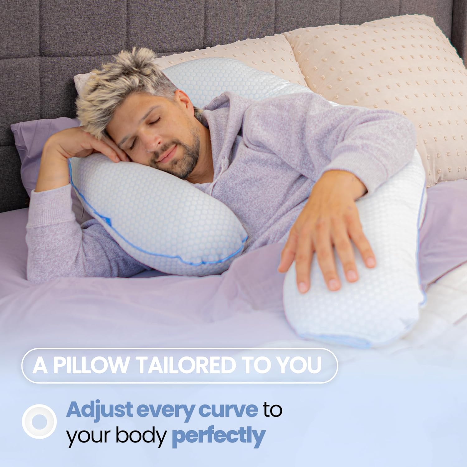 Contour Swan Body Pillow w/Pillowcase Cool XL - As Seen on TV