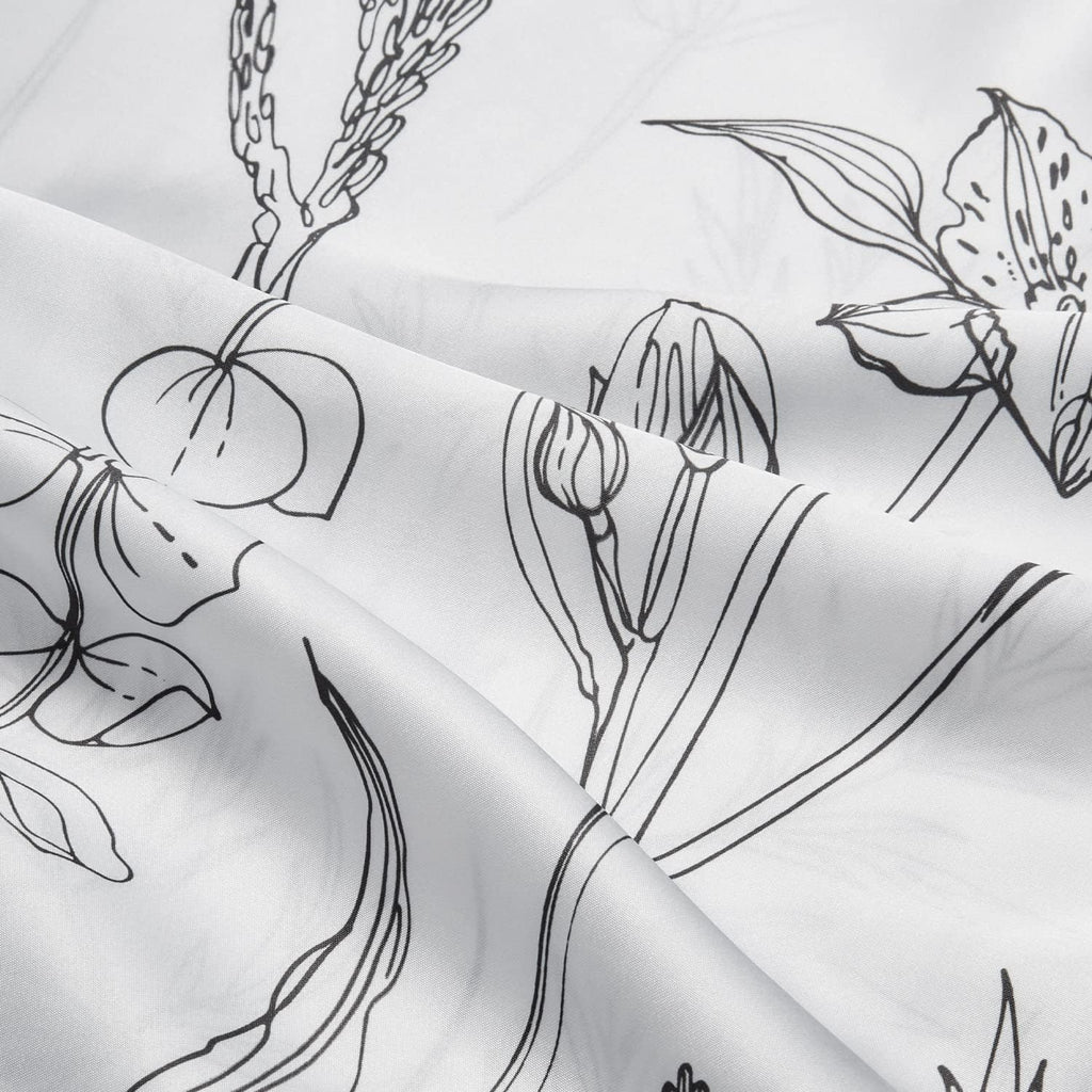 EXQ Home Pillowcase Silky Satin Pillowcase for Hair and Skin, Soft Cooling Printed Pillow Cases Queen Size Set of 2 Satin Pillow Case with…