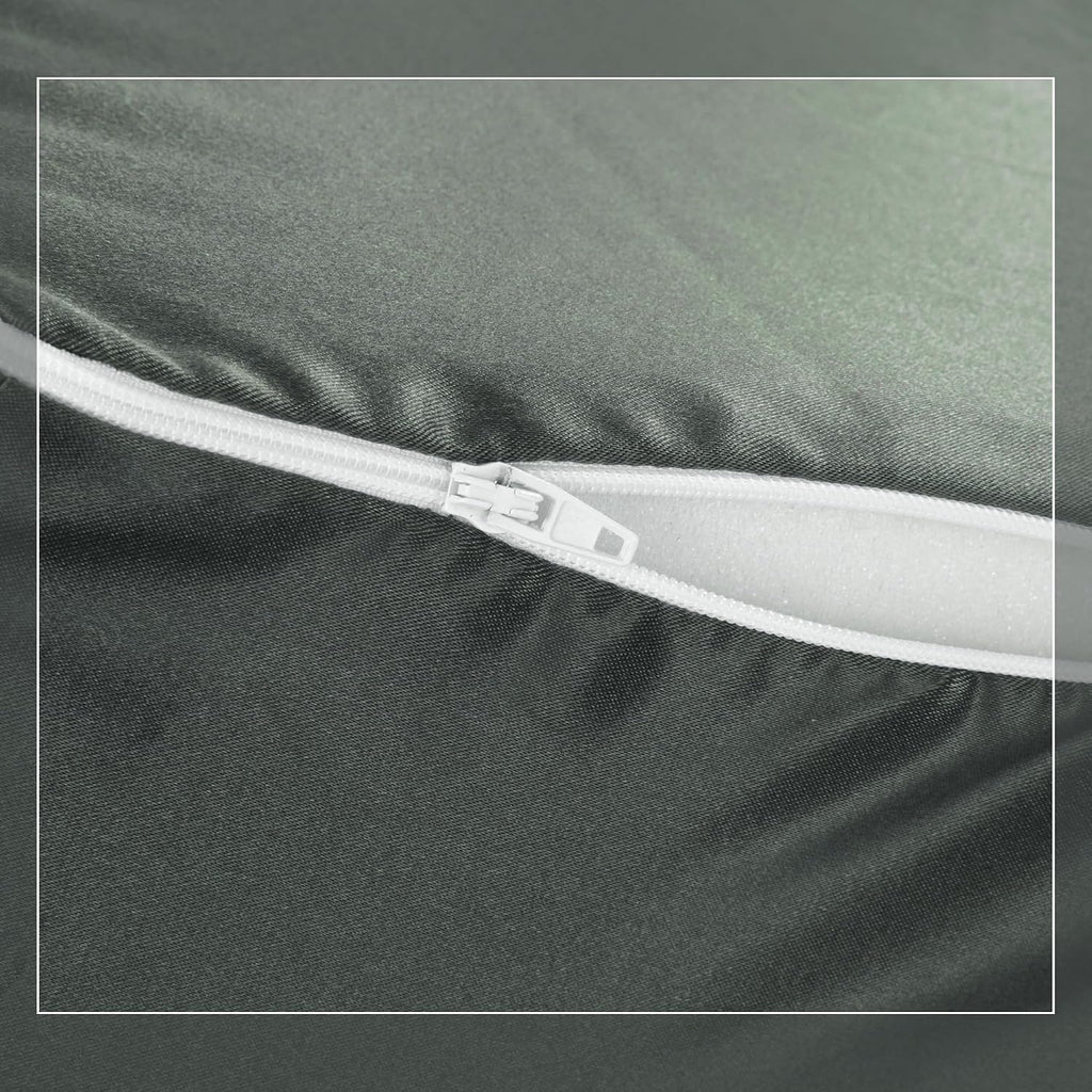 HOMBYS Satin Bed Wedge Pillow Cover Silky & Smooth Wedge Pillowcase 1 Pack 24x24x12.5, Soft & Breathable, Removable & Machine…
