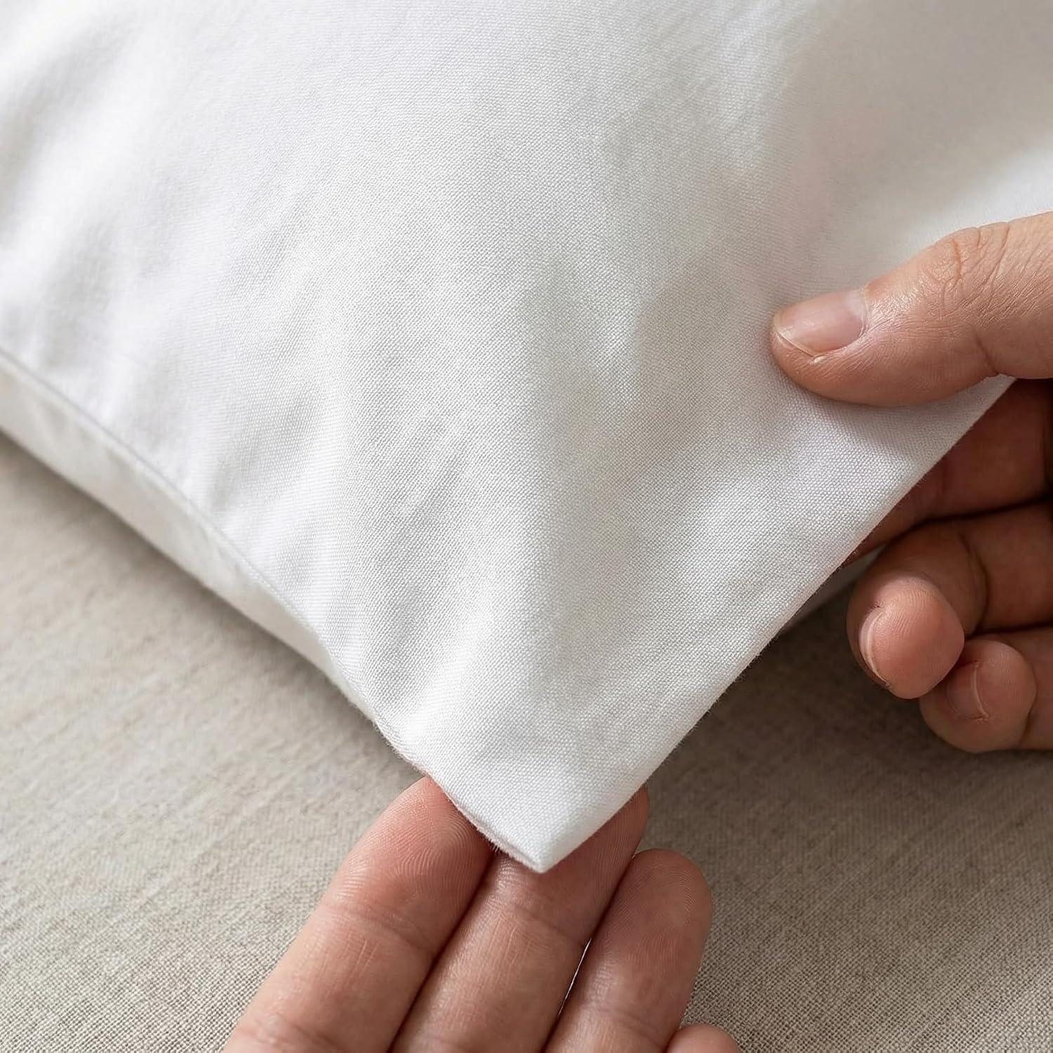 Perupima Peru Pima 285 Thread Count Percale King Sheet Set - 100% Peruvian Pima Cotton, 4 Piece (Flat, Fitted, 2 Pillowcases) - Cooling, Cr…