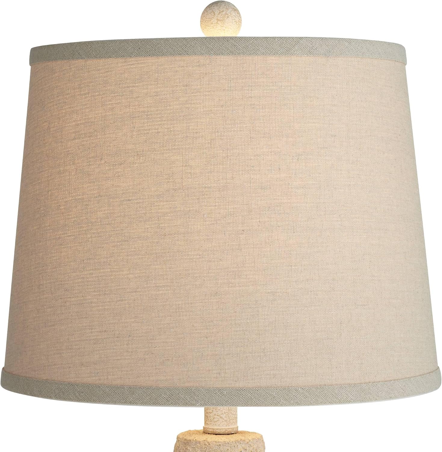 360 Lighting Romeo 23 1/2" High Jar Small Farmhouse Rustic Natural Cottage Coastal Accent Table Lamps Set of 2 Beige Distressed Earth…