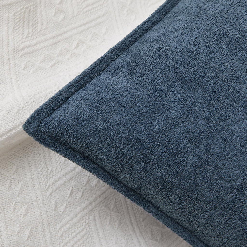 KevinTextile Kevin Textile Waterproof Decorative Pillow Covers Dusty Blue 20x20 Inch Pack of 2 Soft Boucle Textured Throw Pillowcases Elega…