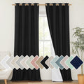 NICETOWN Vintage Open Linen Weave Flax Thermal Curtains, 100% Blackout Curtains 120 inches Long for Dining Room, Soundproof Window…