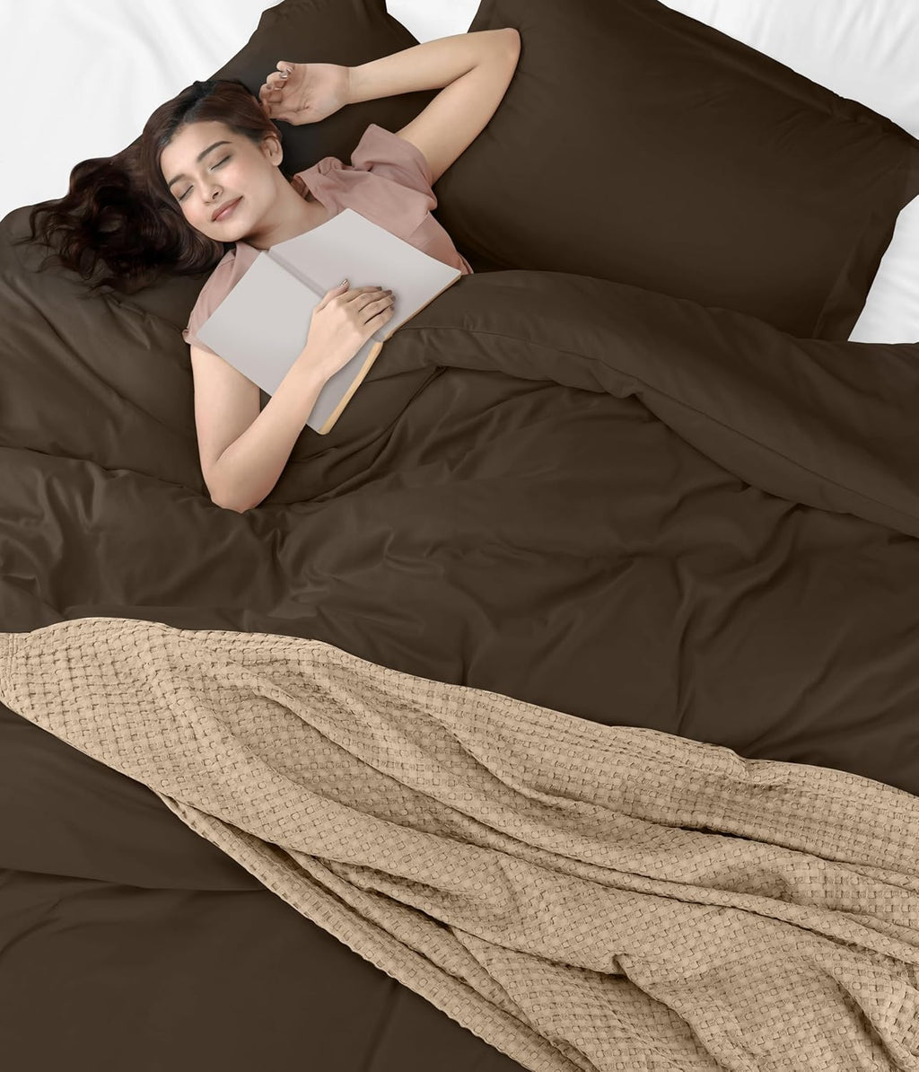 Utopia Bedding Duvet Cover Queen Size - 3 Piece with Zipper Closure - 1 Comforter Cover 90X90 Inches & 2 Pillow Shams 20X26 Inches…