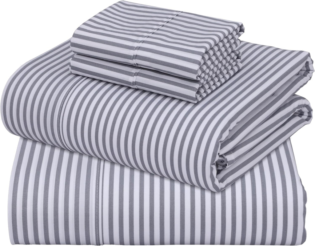 Zoyer 100% Cotton Sheets – California King Percale Bedding, Cooling & Breathable, Durable with a Crisp, Soft & Comfortable Feel, 14" Deep P…