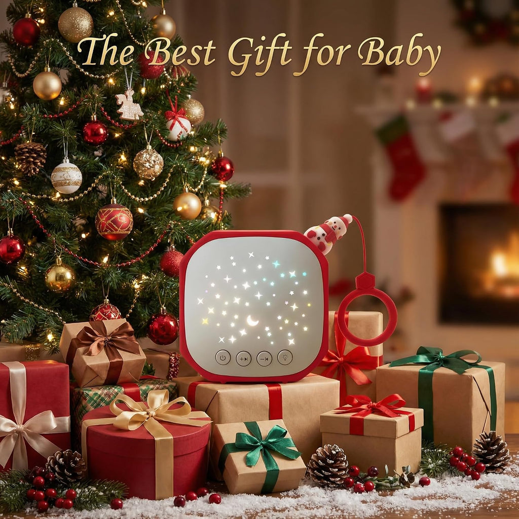 Portable Sound Machine Baby with Star Projector | White Noise Sound Machine for Sleep | Baby Noise Machine with Hook for Children's…