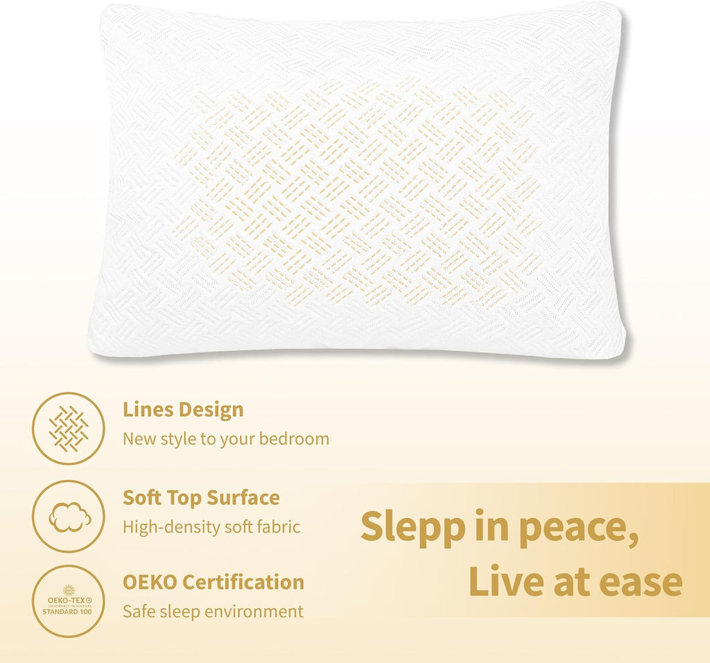 SafeandSound Safe and Sound Zipper Waterproof Pillow Protector, 3D Jacquard Standard Size Breathable Soft Pillow Cover Case, Zippered Hotel…