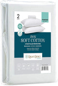 Right Choice Bedding Cotton Pillow Protectors with Zipper - Hypoallergenic Pillow Covers, Zip Up Pillowcase Standard Size 20x26 (Set of 2)…