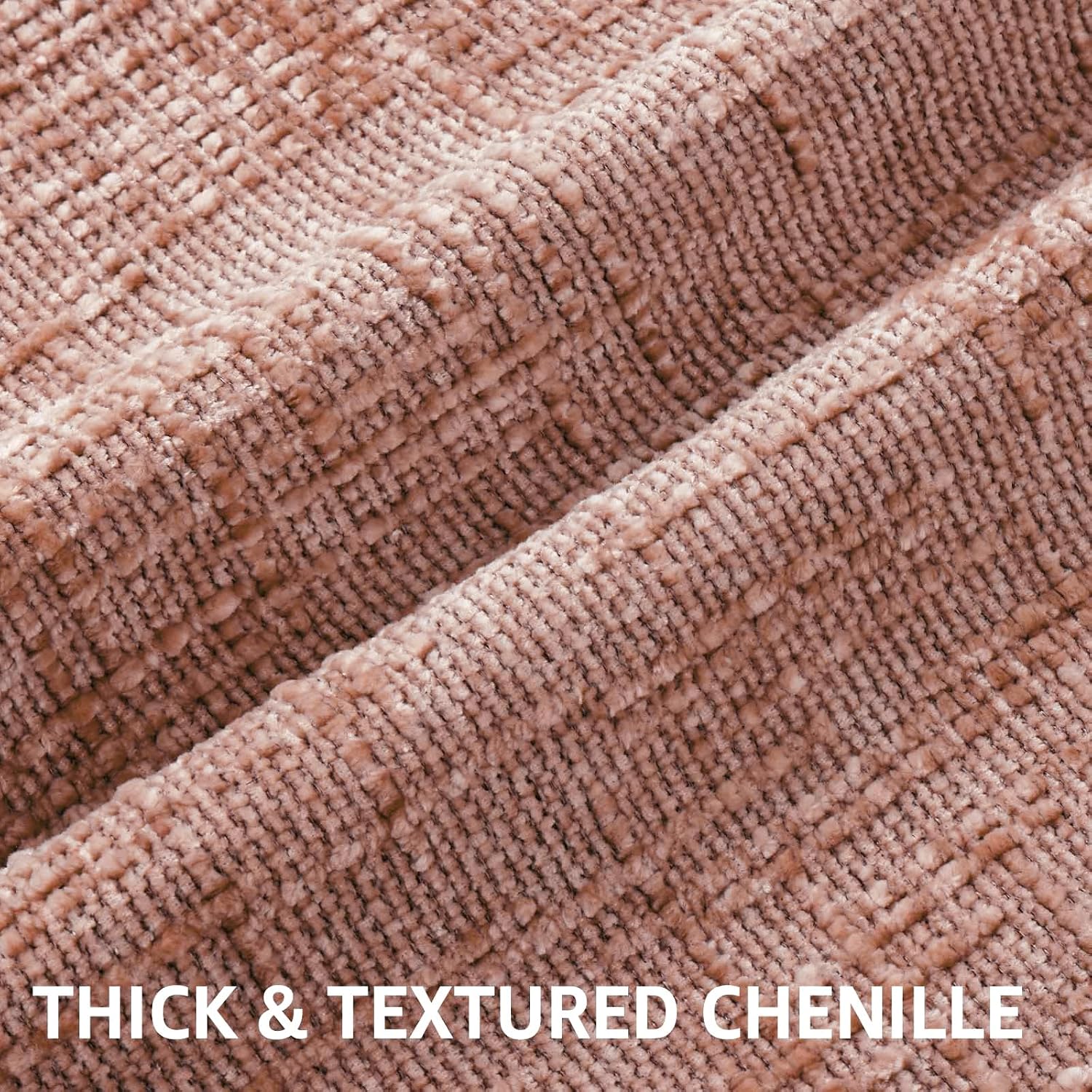 decorUhome Summer Pink Chenille Euro Sham Throw Pillow Covers 22x22 Set of 2 Textured Soft Cozy Slubby Couch Pillow Covers Modern Farmhouse…