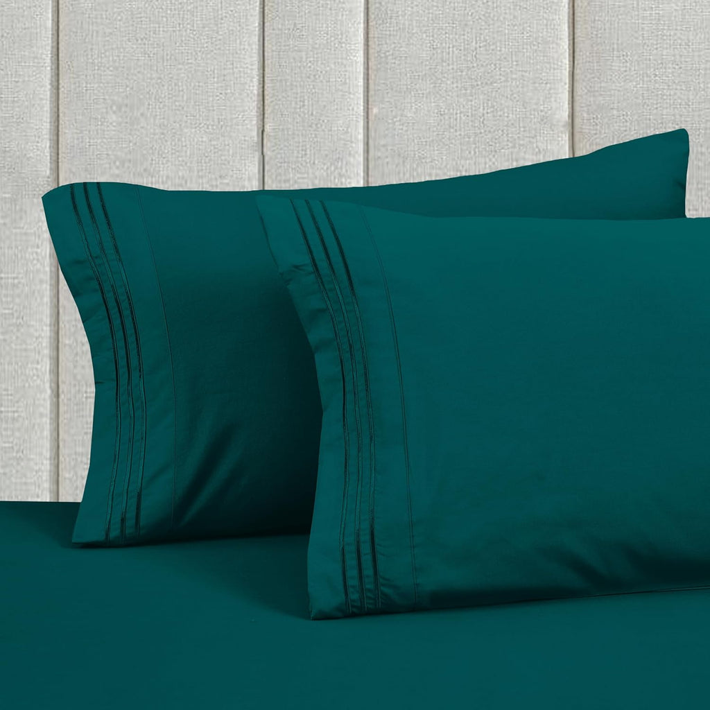 MocassiLuxuryBedding Mocassi Luxury 4-Piece Sheet Set, Ultra Soft 1800 Hotel Quality Microfiber Sheet Set, Fits Mattresses Up to 18 to 24 I…