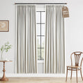 Boodii 100% Blackout Linen Pinch Pleated Curtains 80 Inch Beige Thermal Insulated 2 Panels with Hooks Back Tab Room Darkening Modern Farmho…
