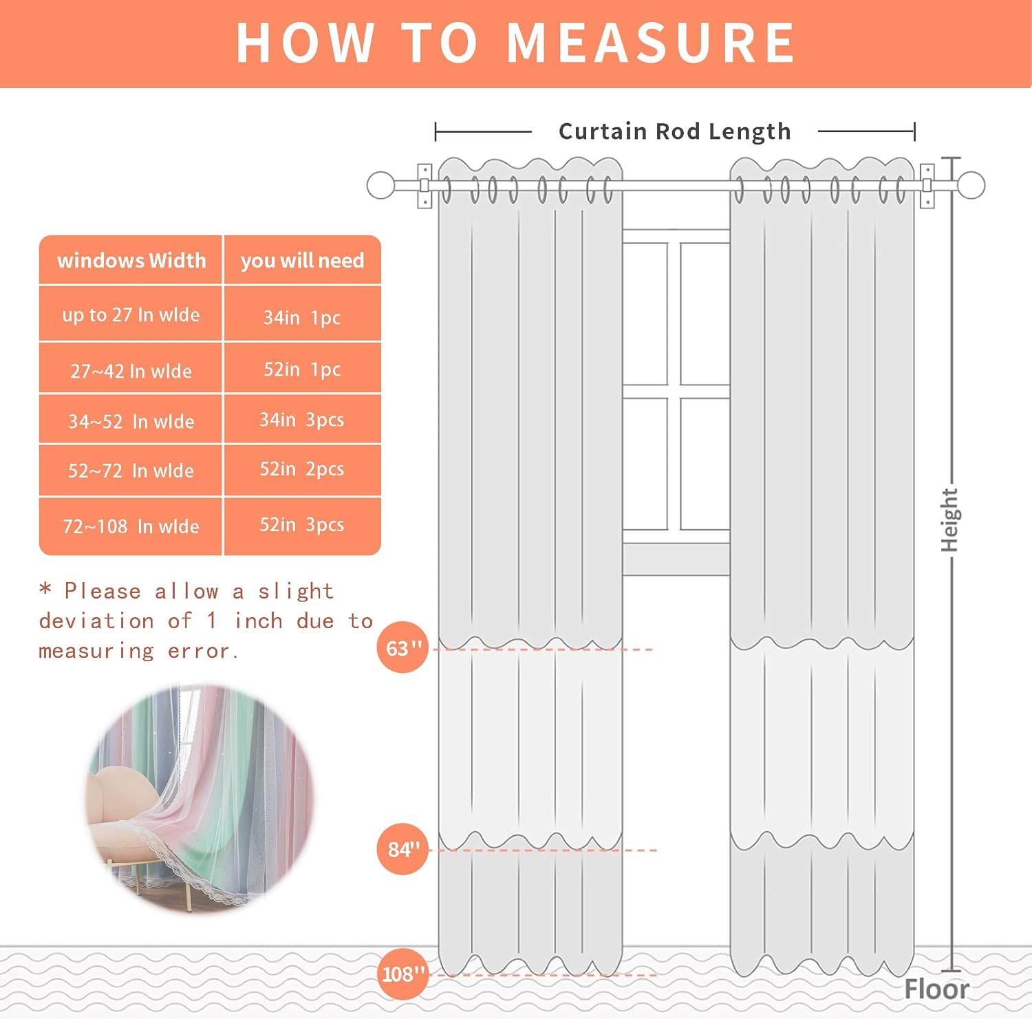 Addsomecolortolife XiDi Grey Curtains for Kids Room, Nursery Blackout Curtain, Girls Room Decor Pink & Green Curtains, 84x34 in, 1 Panel Gr…