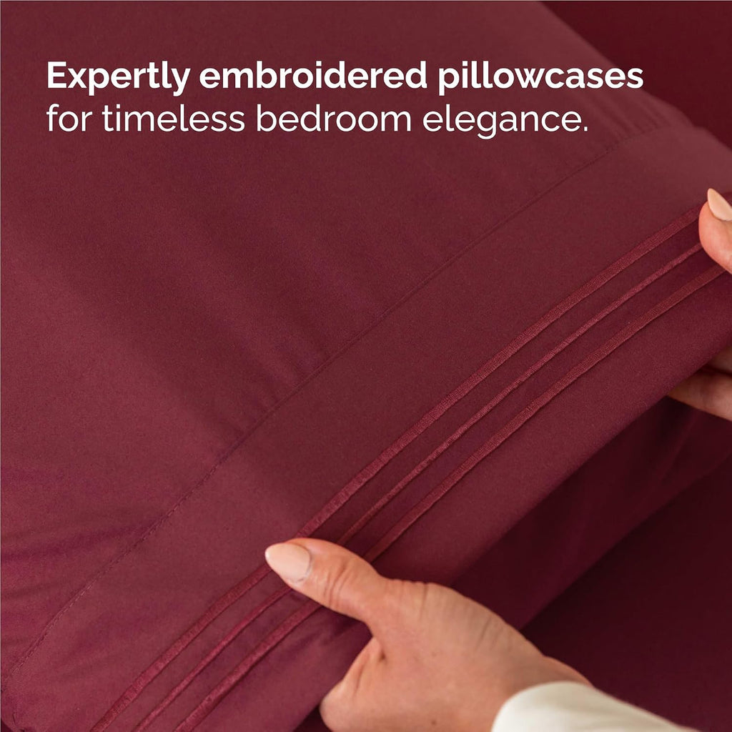 Full Size 4 Piece Sheet Set - Comfy Breathable & Cooling Sheets - Hotel Luxury Bed Sheets for Women & Men - Deep Pockets, Easy-Fit, Extra…