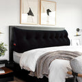 Headboard Pillow King - Bed Wedge Headboard Reading Pillow for Sitting in Bed, Large Daybed Pillow, Velvet Positioning Support Bedrest…