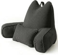 Ailuteie Patented Design Corduroy Bed Rest Pillow with Arms, Back Support Pillow for Sitting in Bed, Detachable Lumbar Support, Large Backr…