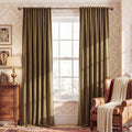 Nicetown Blackout Brown Velvet Curtains for Bedroom, Rod Pocket & Back Tab Room Darkening Luxury Window Treatments Soft Thermal Drapes for…