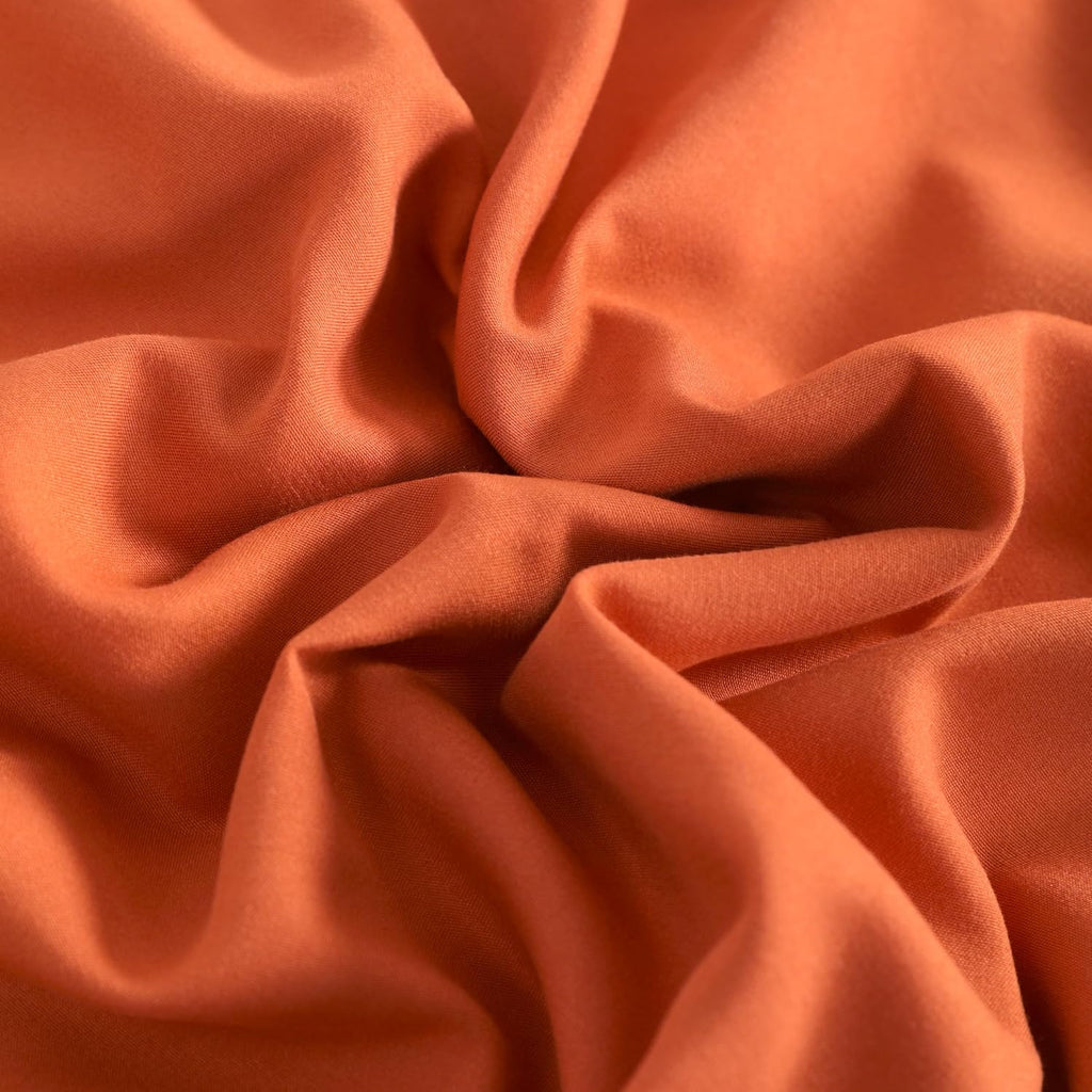 Ntbay King Pillowcase Set - 2 Pack Brushed Microfiber 20x36 Pillowcases - Soft, Wrinkle-Free, Fade-Resistant, Stain-Resistant, Brunt Orange…