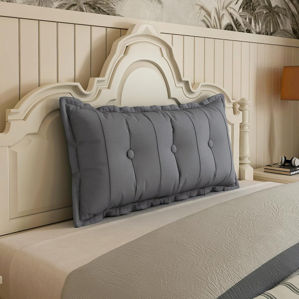 JohnearHomeFashionDecorLife Johnear Large Headboard Pillow Cotton Linen Daybed Cushion Backrest Bolster Pillow Support Positioning Bed Sofa…